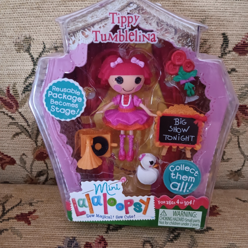 Mini Lalaloopsy Tippy Tumblelina Doll - Pink and Orange